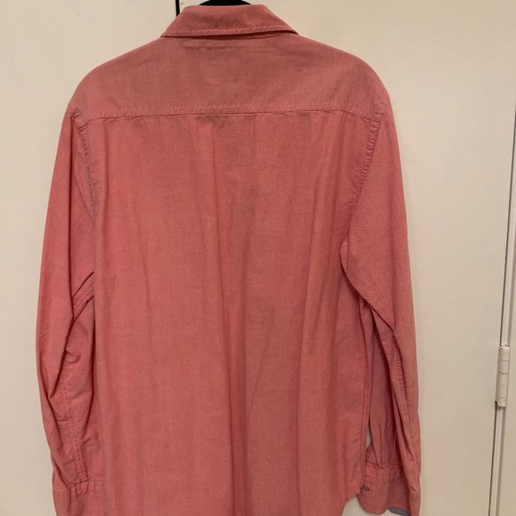 Salmon Long Sleeve Button Down (Size Small) - Picture 2 of 2